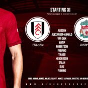 Liverpool team v Fulham August 6 2022