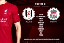 Liverpool team v Fulham August 6 2022