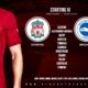 Liverpool team v Brighton in the Premier League at Anfield 1st October 2022