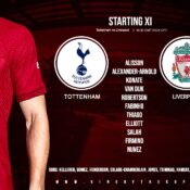 Confirmed: Liverpool team v Tottenham