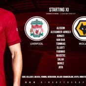 Confirmed: Liverpool team vs Wolves