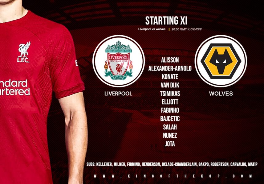 Confirmed: Liverpool team vs Wolves