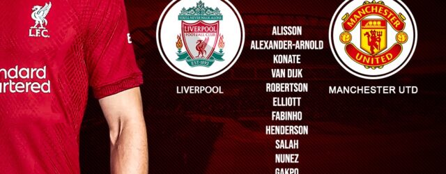 Liverpool team vs Manchester United Premier league 5th of March 2023