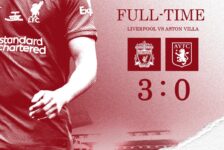 Full-Time: Liverpool 3 Aston Villa 0