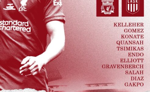 Confirmed: Liverpool team vs LASK