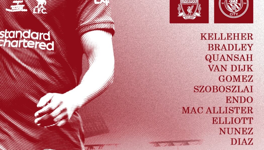 Liverpool team vs Manchester City premier League Anfield 10th of March