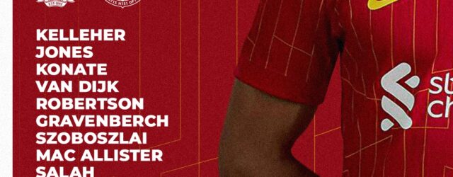 Confirmed: Liverpool team vs Everton