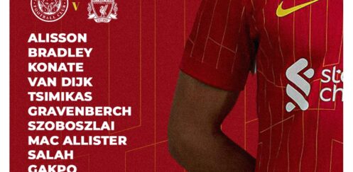 Confirmed: Liverpool team vs Leicester City