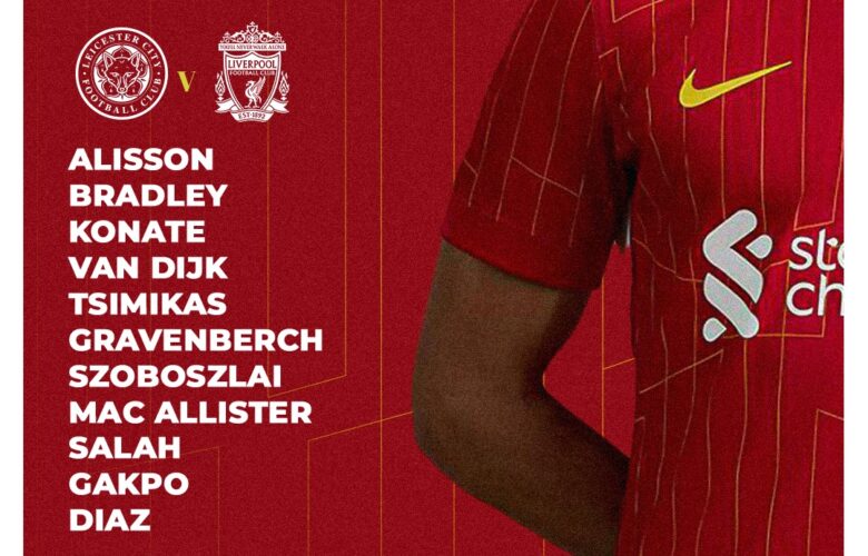 Confirmed: Liverpool team vs Leicester City