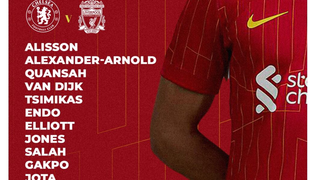Liverpool team vs Chelsea premier League Stamford Bridge may 4 2025