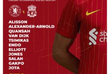 Liverpool team vs Chelsea premier League Stamford Bridge may 4 2025