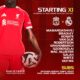 Liverpool starting XI vs Real Madrid in the Champions League at Anfield — Mamardashvili, Bradley, Konaté, Van Dijk, Robertson, Gravenberch, Szoboszlai, Mac Allister, Salah, Wirtz, Ekitike.