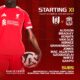 Confirmed: Liverpool team vs Fulham