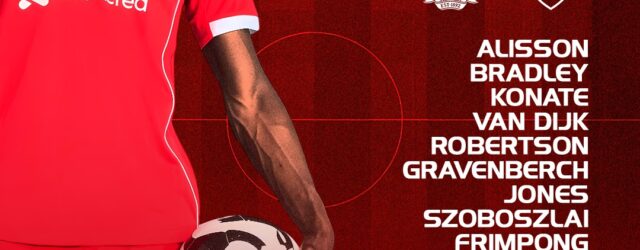 Confirmed: Liverpool team vs Leeds