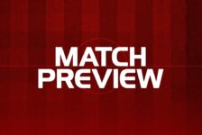 King of the Kop match preview graphic on a red pitch-style background