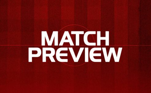 King of the Kop match preview graphic on a red pitch-style background