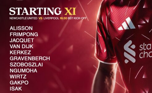 Confirmed: Liverpool team vs Newcastle United
