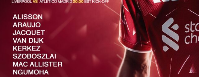 Bradley Barcola starts for Liverpool against Atlético Madrid in the Champions League at Anfield.