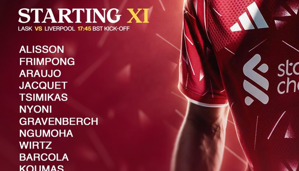 Liverpool team vs LASK Champions League 14 October 2026