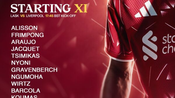 Liverpool team vs LASK Champions League 14 October 2026