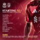 Liverpool starting XI against Villarreal in the Champions League at Anfield, with Gakpo, Nyoni and Koumas selected.