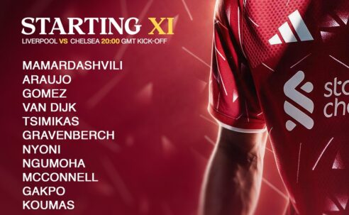 Liverpool team vs Chelsea EFL cup Anfield 28th of October 2026